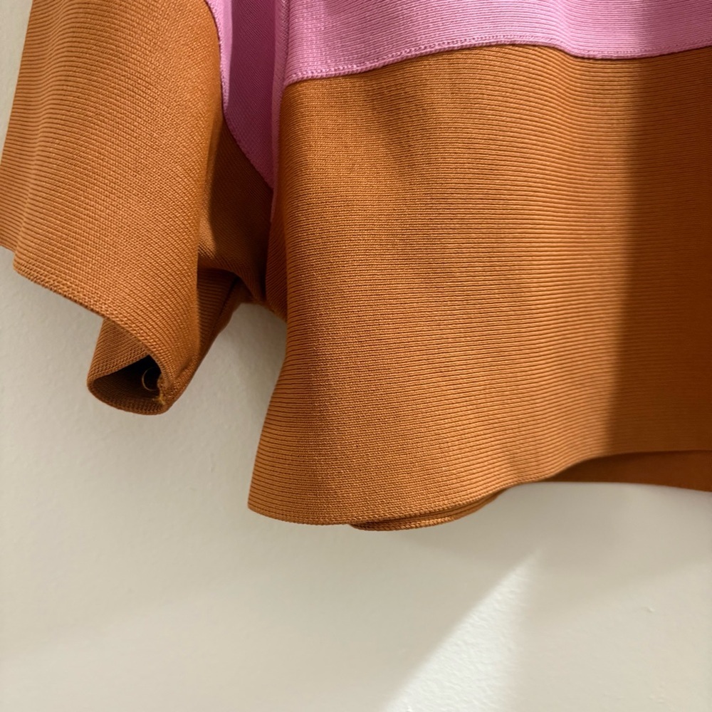 Herve Leger Red Ribbed Band Top - Picture 5 of 7